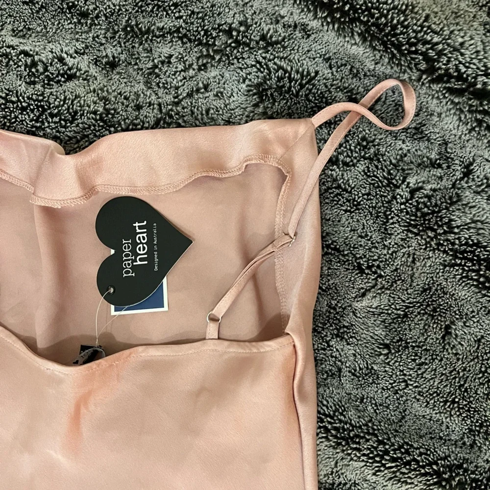 Marshalls Satin Pink Cowl Neck Dress - Picture 9 of 9